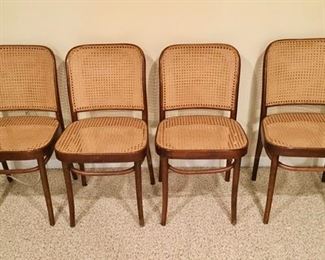 4 cane seat/back chairs