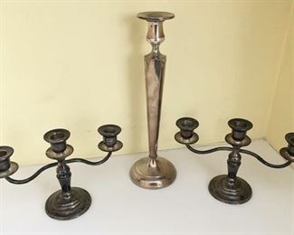 Sterling silver candlesticks