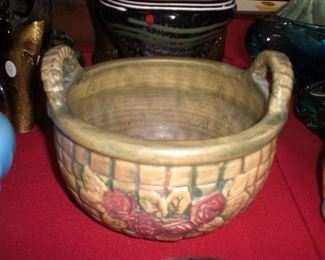 Weller pottery basket