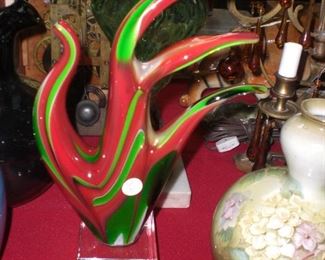 ]Murano abstract art glass rooster sculpture