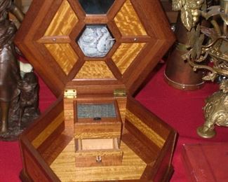 interior of sewing box