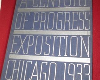1933 century of progress worlds fair book with photographic illustrations