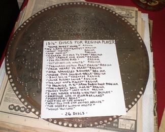 26 Regina 15 1/2" metal discs 
