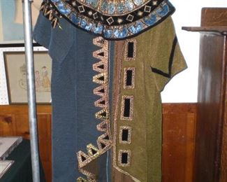The Opera Theater of St.Louis(OTSL) Egyptian themed costume with Turquoise cartouches  by Isaac Mizrahi