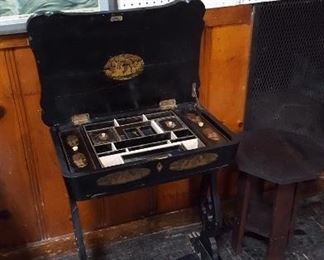Chinoiserie sewing table c.1850
