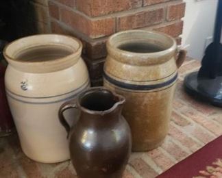 Churns and pitcher