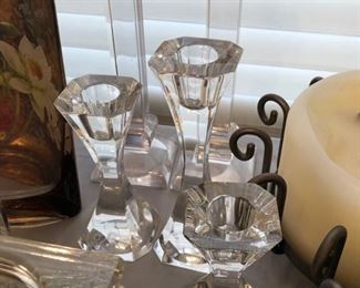 Villeroy & Boch crystal candlesticks