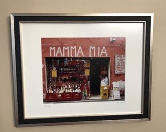 Framed artwork......