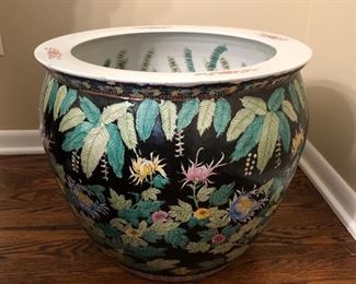 Large oriental flower pot.....