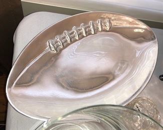 Football serving platter