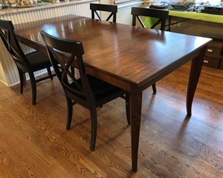 Dining table and 4 chairs from Crate & Barrel