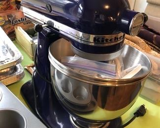 Cobalt blue KitchenAid mixer