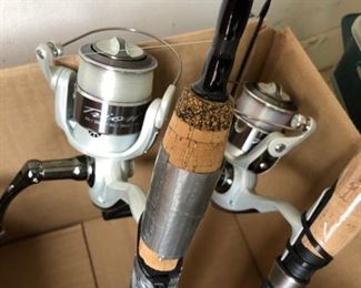Fishing poles and reels