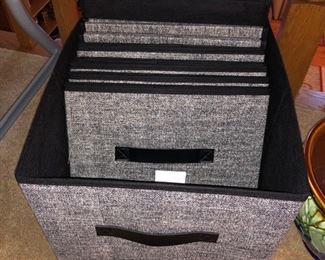 Fabric storage bins