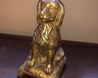 Brass dog figurine