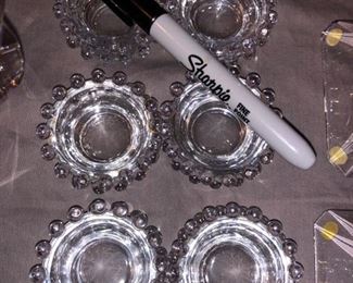 Imperial Glass candlewick salt cups!