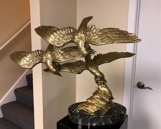 Bronze sculpture “Birds in Flight” by E. Tissot.....