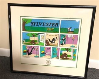 Sylvester and Tweety serigraph print with COA.....