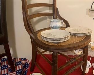 Antique Cane Seat Chair!
