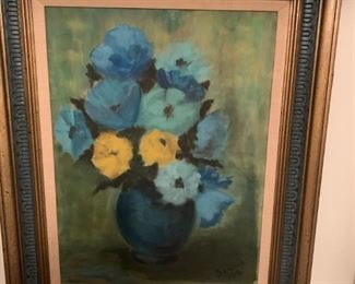 Original Vintage 1968 Oil Painting  by Judy!