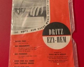 Vintage Dritz Easy Hem Gauge!