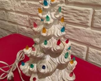 12" Vintage White Ceramic Christmas!