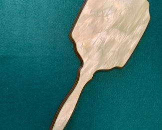 Vintage Celluloid Hand Held Mirror!