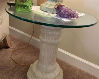 Glass Topped Side Table!