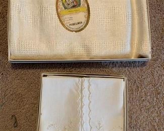 Czechoslovakia Peasantcraft Pure Linen & Real Madeira Hand Embroidered Napkins!