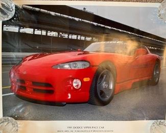 2 1991 Dodge Viper Pace Car Posters!