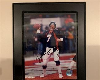 AUTHOGRAPHED Photos on Plaques - John Elway