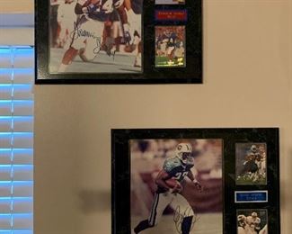 AUTHOGRAPHED Photos on Plaques - Thurman Thomas and Eddie George