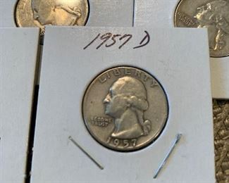 Hundreds of SILVER Washington Quarters