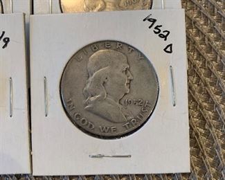 SILVER Franklin Half Dollars