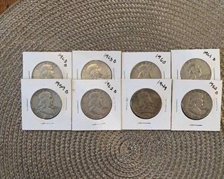 SILVER Franklin Half Dollars