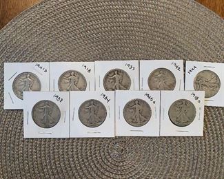 SILVER Walking Liberty Half Dollars