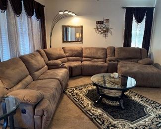 Ashley Furniture Suede Sectional