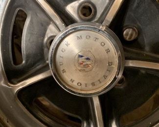 1977 BUICK Electra Rims with Original BUICK Centercaps - Mounted on Firestone FR271 P235/75R15 Whitewall Tires - SET OF 4