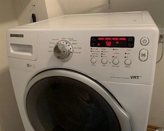 Samsung Front Load Washer and Dryer with Pedestal Stands