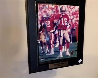AUTHOGRAPHED Photos on Plaques - Joe Montana