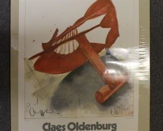 Claes Oldenburg exhibition poster