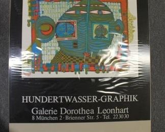 Friedensreich Hundertwasser exhibition poster