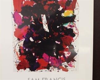 Sam Francis exhibition poster
