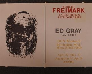 Robert Freimark exhibition poster