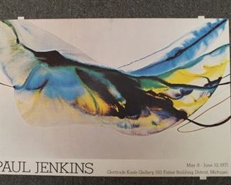 Paul Jenkins exhibition poster