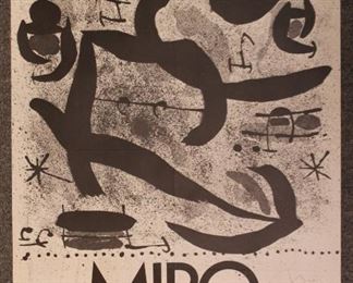Joan Miro J.L. Hudson Detroit Michigan exhibition poster