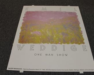 Weddige exhibition poster