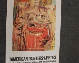 American Painters of the 50's exhibition poster