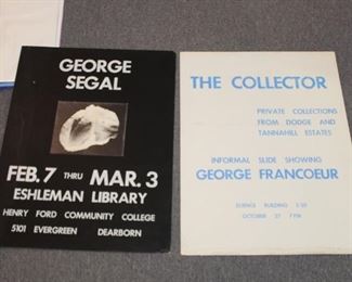 George Segal exhibition poster