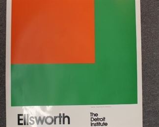 Ellsworth Kelly Detroit Institute of Arts exhibition poster